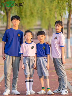 屹奧2019小、初、高夏季校服新款運動套裝